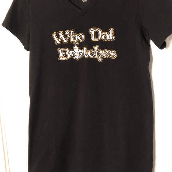 Saints WHO DAT BITCHES S/S T-shirt Size 1XL - Picture 3 of 14